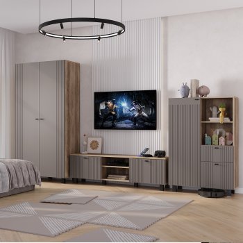 Стенка Олива комп.3 муссон (БТС) в Арамиле - aramil.mebel-e96.ru