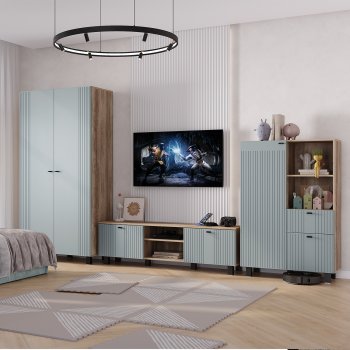 Стенка Олива комп.3 шарли бриз (БТС) в Арамиле - aramil.mebel-e96.ru