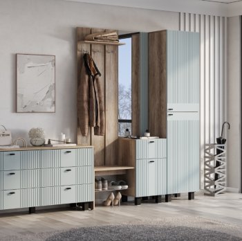 Прихожая Олива шарли бриз софт, модульная (БТС) в Арамиле - aramil.mebel-e96.ru