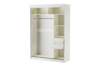 Шкаф-купе Орион 1500 мм крафт белый (Памир) в Арамиле - aramil.mebel-e96.ru
