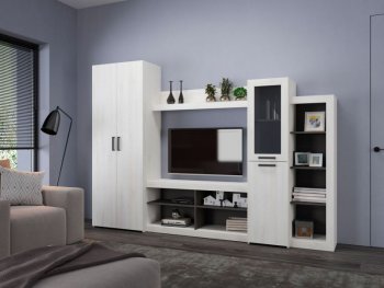 Стенка OSKAR4 сосна белая (Генезис) в Арамиле - aramil.mebel-e96.ru