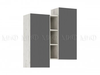 Стенка Оскар комп.2 крафт белый/графит (Миф) в Арамиле - aramil.mebel-e96.ru