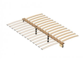 Кровать из массива Лоренса Темный лазурный (БМ) в Арамиле - aramil.mebel-e96.ru
