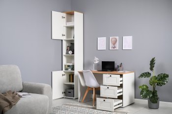 Стеллаж 16.427 Остин белый (Моби) в Арамиле - aramil.mebel-e96.ru