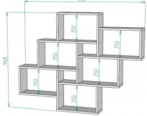 Полка S12 (Графит) в Арамиле - aramil.mebel-e96.ru