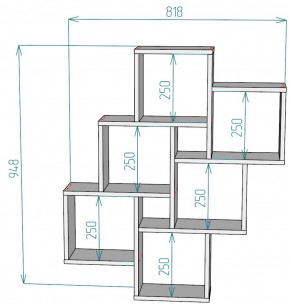 Полка S13 (Белый) в Арамиле - aramil.mebel-e96.ru