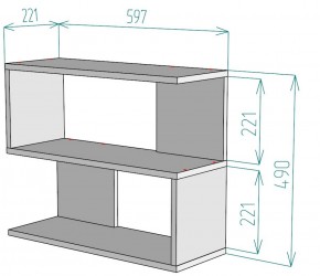 Полка S27 (ДВ) в Арамиле - aramil.mebel-e96.ru