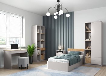 Набор детской мебели Прайм модульный (Олмеко) в Арамиле - aramil.mebel-e96.ru