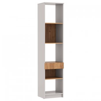 Стеллаж 89.21 Прайм (высокий с ящиком) (Олмеко) в Арамиле - aramil.mebel-e96.ru