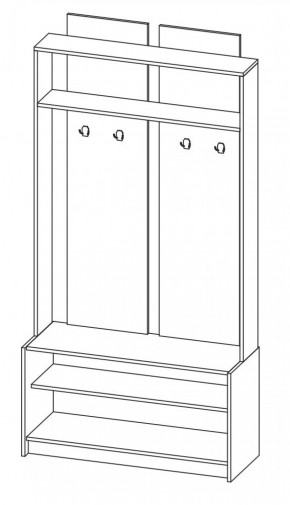 Прихожая Марица модульная (ЯШ темный/ светлый) (ВНК) в Арамиле - aramil.mebel-e96.ru