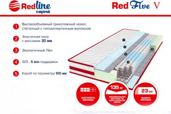 Матрас Red 5 h23 в Арамиле - aramil.mebel-e96.ru