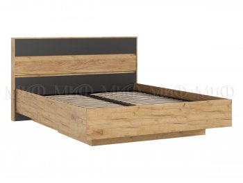 Кровать парящая Роджина с подсветкой, крафт/графит (Миф) в Арамиле - aramil.mebel-e96.ru