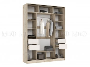 Шкаф-купе 1800 мм Роджина крафт серый/кашемир (Миф) в Арамиле - aramil.mebel-e96.ru