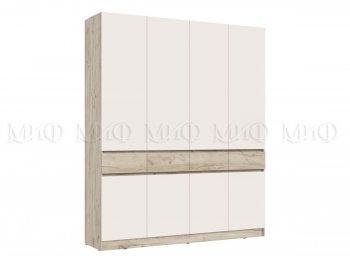 Спальный гарнитур Роджина крафт серый/кашемир, модульный (Миф) в Арамиле - aramil.mebel-e96.ru