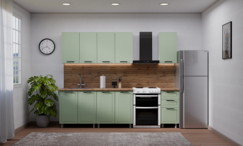 Кухонный гарнитур Ромашка 1600 мм Фисташка (Аленка) в Арамиле - aramil.mebel-e96.ru