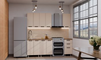 Кухонный гарнитур Ромашка 1600 мм Кашемир (Аленка) в Арамиле - aramil.mebel-e96.ru