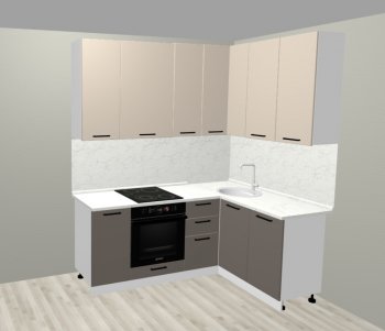 Кухонный гарнитур угловой 2000*1400 мм (Санвут) в Арамиле - aramil.mebel-e96.ru