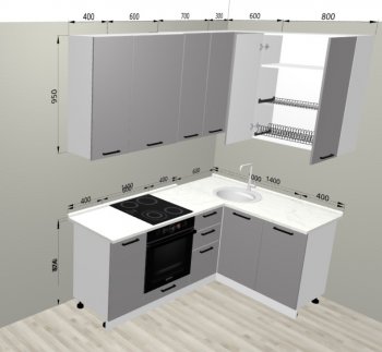 Кухонный гарнитур угловой 2000*1400 мм (Санвут) в Арамиле - aramil.mebel-e96.ru