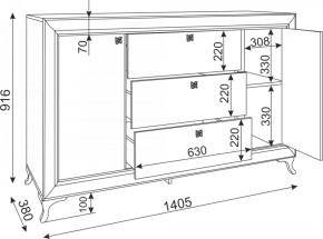 Комод с ящиками Саванна М02 (Риннер) в Арамиле - aramil.mebel-e96.ru