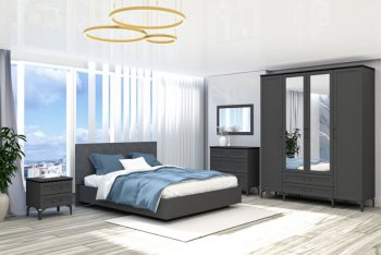 Кровать Шарм (арт.031М1) настил, Антрацит (Диал) в Арамиле - aramil.mebel-e96.ru