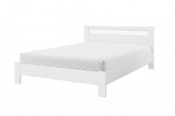 Кровать из массива Шейла белый античный (БМ) в Арамиле - aramil.mebel-e96.ru