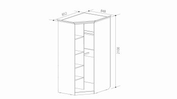 Шкаф угловой ШиК-3 (Уголок Школьника 2) в Арамиле - aramil.mebel-e96.ru