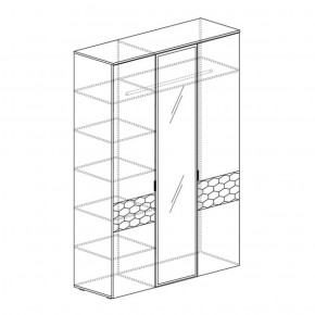 Шкаф 3-дверный Дели 71 (Яна) в Арамиле - aramil.mebel-e96.ru