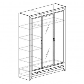 Шкаф 3-дверный Фьорд 150 (Яна) в Арамиле - aramil.mebel-e96.ru