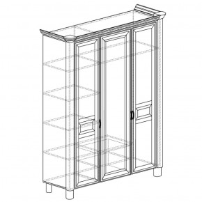 Шкаф 3-дверный Элли 570 (Яна) в Арамиле - aramil.mebel-e96.ru