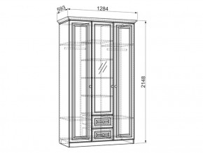 Шкаф 1300 мм 3-х створчатый Белла (Мебельсон) в Арамиле - aramil.mebel-e96.ru