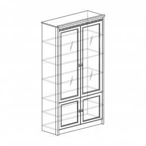 Шкаф для книг Лючия 184 дуб оксфорд (Яна) в Арамиле - aramil.mebel-e96.ru