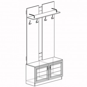 Шкаф для одежды открытый Лира 58 (Яна) в Арамиле - aramil.mebel-e96.ru