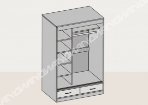 Шкаф-купе 1500 мм (арт. 009) венге/дуб белфорт в Арамиле - aramil.mebel-e96.ru