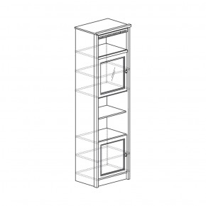 Шкаф многоцелевой Лючия 186 дуб оксфорд серый (Яна) в Арамиле - aramil.mebel-e96.ru