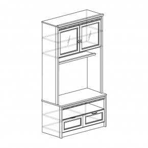 Шкаф многоцелевой Лючия 187 дуб оксфорд (Яна) в Арамиле - aramil.mebel-e96.ru