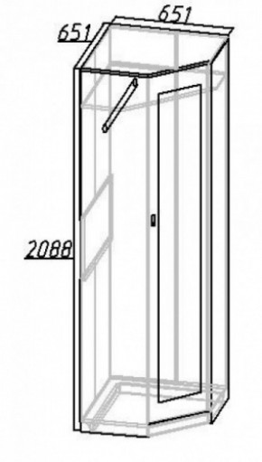 Шкаф угловой Комфорт 1 в Арамиле - aramil.mebel-e96.ru