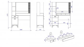 Столик туалетный Сиде (СБК) в Арамиле - aramil.mebel-e96.ru