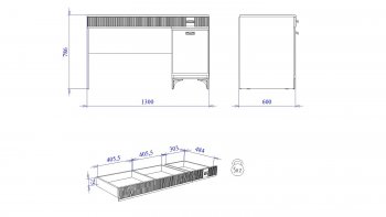 Стол письменный с надстройкой Сиде Белый (СБК) в Арамиле - aramil.mebel-e96.ru