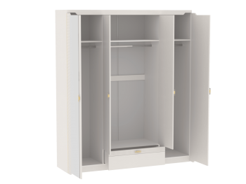 Шкаф 1960 мм 4-дверный NEW Сиде Белый (СБК) в Арамиле - aramil.mebel-e96.ru