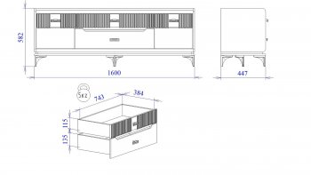 Тумба ТВ Сиде, Белый (СБК) в Арамиле - aramil.mebel-e96.ru