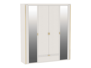 Шкаф 1960 мм 4-дверный NEW Сиде Белый (СБК) в Арамиле - aramil.mebel-e96.ru
