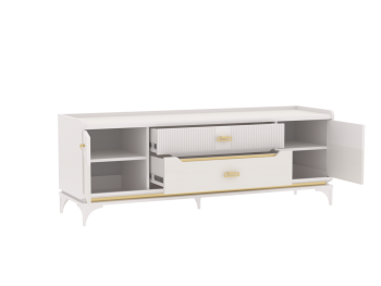 Тумба ТВ Сиде, Белый (СБК) в Арамиле - aramil.mebel-e96.ru