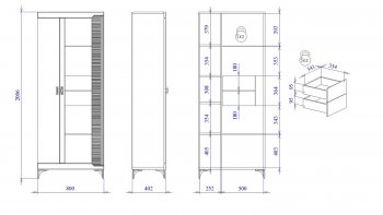 Пенал со стеклом широкий NEW Сиде Белый (СБК) в Арамиле - aramil.mebel-e96.ru