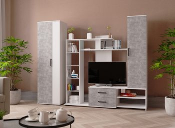 Стенка Сидней-1 + шкаф (Микон) в Арамиле - aramil.mebel-e96.ru