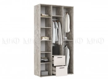 Шкаф 1200 мм Сильвия, дуб юкон/белый (Миф) в Арамиле - aramil.mebel-e96.ru