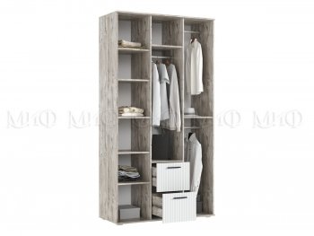 Шкаф 1200 мм Сильвия, дуб юкон/кашемир (Миф) в Арамиле - aramil.mebel-e96.ru