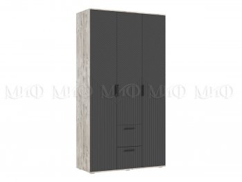 Шкаф 1200 мм Сильвия, дуб юкон/графит (Миф) в Арамиле - aramil.mebel-e96.ru