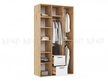 Шкаф 1200 мм Сильвия, крафт/белый (Миф) в Арамиле - aramil.mebel-e96.ru
