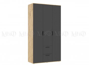 Шкаф 1200 мм Сильвия, крафт/графит (Миф) в Арамиле - aramil.mebel-e96.ru