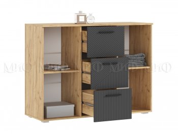 Комод Сильвия, крафт/графит (Миф) в Арамиле - aramil.mebel-e96.ru